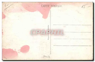Castelo de CHANTILLY — A Porta Saint-Denis e as Estabecidas — Editor não identificado, número de série 82 — Verso