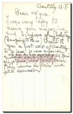 Chantilly — Châtelet i kaplica — LL. — Rewers