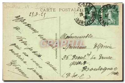 Tours (Indre-et-Loire) — Katedra Świętego Gatiana — wyd. Papeghin, nr 122 — Rewers