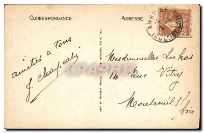 Tours — O Hotel Gouin — L.L. — Verso