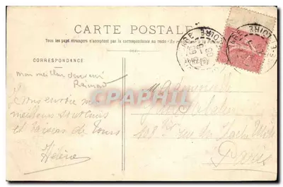 Tours - Dach Bazyliki Świętego Martyna — N.B. wydawca — Rewers
