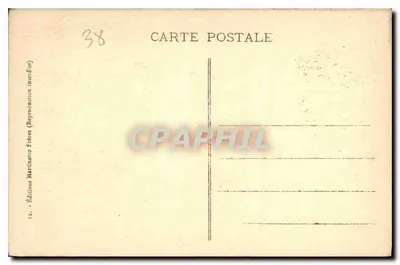 Grenoble — rzeka Isère, wzgórze Świętego Eynarda i szczyt Crolles — Wydawnictwo Martinotto Frères — Rewers