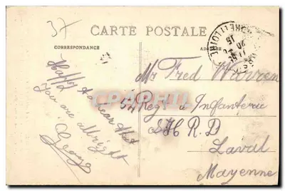 Tours (Loira) — Katedra św. Gatiana (XII i XVI wiek) — N.P. — Rewers
