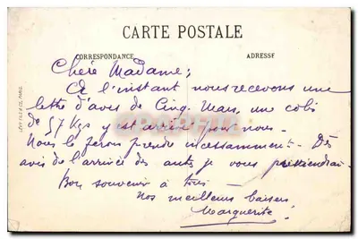 Tours (Loire-et-Loire) — Dach świątyni Bazyliki Świętego Martyna i ogólny widok ku Hotelowi de Ville — N. P. — Rewers