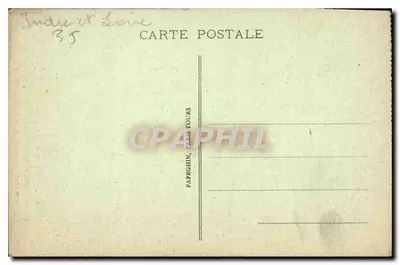 Loches (Indre-et-Loire) — Castillo Real, habitación donde fue encarcelado el Duque d'Elbeuf durante la Revolución — A.P. n°52 — Reverso