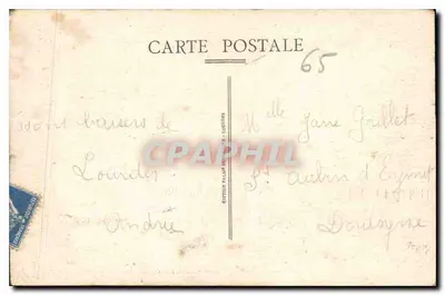 Lourdes — Ansicht der Argelès-Tal aus Sicht des Pic du Jer — Edition Palais Président — Rückseite