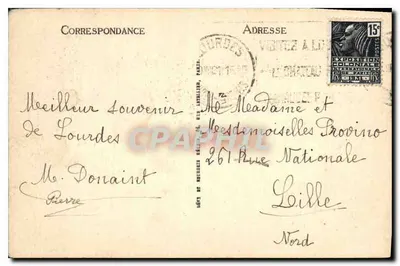 Lourdes — Widok ogólny — LL. — Rewers