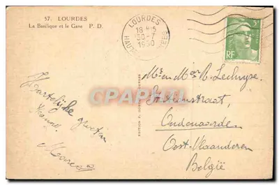 Lourdes — Bazylika i Gave — Wydawnictwo P. Dour — Rewers