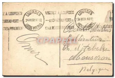 Lourdes — Les Piscines — Wydawca L. F. (n° 198) — Rewers
