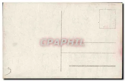 Three people in front of a house — unknown publisher, series number not visible — Back