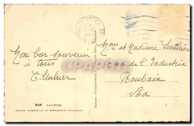 Dom ojczysty Bernadetty Soubirous — Lourdes — Éditions Pyrénées-Océan — Rewers
