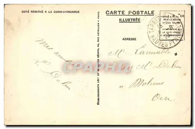 Lourdes — Vista aérea — LL. — Editor LL, n° 220 — Reverso