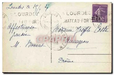 Lourdes - St-Michel, basylika i esplanada — nieznany wydawca, n° 35 — Rewers