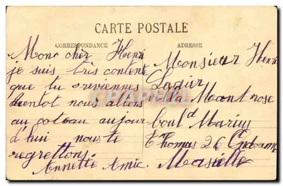 Heilige Geneviève und Jeanne d'Arc — Die Zwei Schwestern — André ROSA 1913 — Rückseite