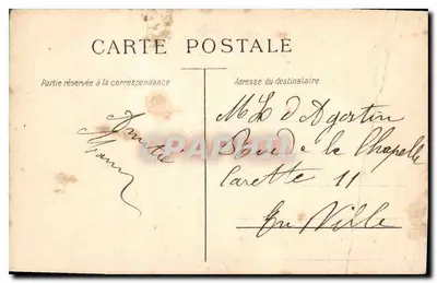Costa rocciosa con gabbiani — dipinto di Étienne Kérou — editore non visibile — Verso
