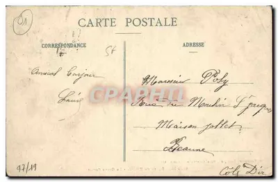 Igreja de Brou - O Grande Portal — B. Ferrand, editor, 41, Rue Centrate, Bourg (Ain) - n° 6279-25 — Verso