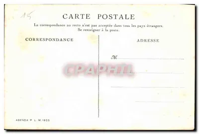 La chute de l'Ain à Syam — Agenda P.L.M. 1925 — Cl. Baudinière — Verso