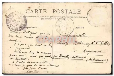 Bellegarde — A Perda do Rône — Passagem a pé seco sobre o Rio — editor Michars, Bellegarde — Verso