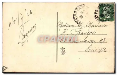 Santa Térèsa da Criança Jesus — cobrindo seu crucifixo com rosas — editor O. Lévy, n° 102 — Verso