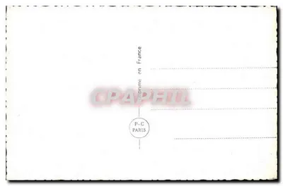 Casal de esquiadores — cena invernal — P-C Paris n°6244 — Verso