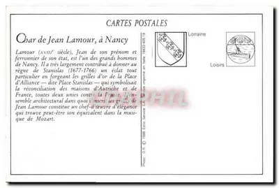 Nancy — Kortegi historyczne, 1909 — Wóz Jeana Lamoura — Rewers