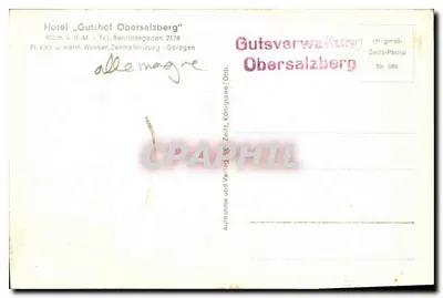 Hotel „Gutshof Obersalzberg“ nad Berchtesgaden — Gutsverwaltung Obersalzberg, nr 686 — Rewers