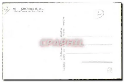 Notre-Dame de Sous-Terre — Chartres (E.-et-L.) — J. Dolbeau — Rewers