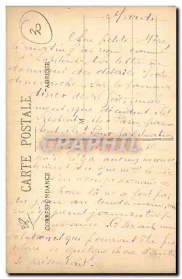 Katedra w Chartresie — kaplica Notre-Dame-sous-Terre — Gli. Foucault, wyd., Dreux, n°13 — Rewers