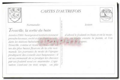 Trouville — La sortie du bain! — Edition Iuve A.B. — Rewers