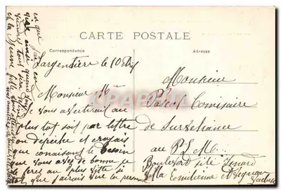 Pittoreskie Cévennes — Wzgórze Mézenc, najpiękniejszy widok na Cévennes (wysokość 1754 m) — Wydawca: A. Léonard, nr 1554 — Rewers
