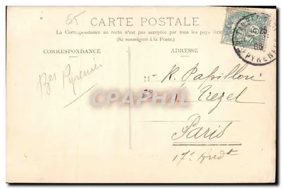 Vale da Aspe — Lescun, Crête d'Ouillarisse (1961 m) — A. Villatte, editora, Tarbes — Verso