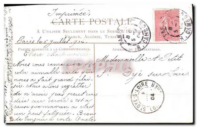 Onda se fundindo na praia — J. Beneton — Impressora de Cartão Postal — Verso