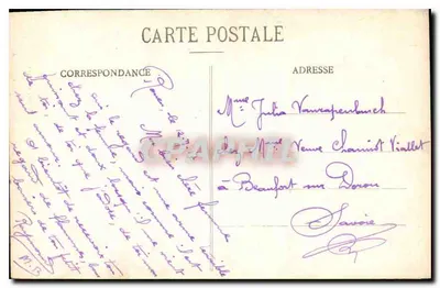 Jeanne d'Arc na stosie, w 1431 — rysunek C. V. - 502 — Rewers