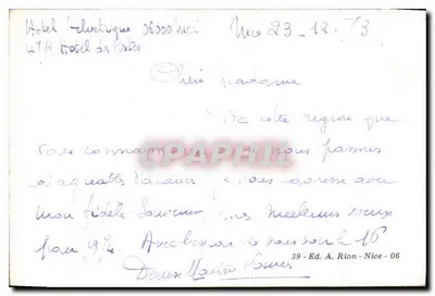 Haven van Porto-Vecchio — uitzicht op de promenade en de boten — Ed. A. Rion, n° 39 — Achterkant