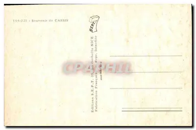 Cassis — Widok portu i nabrzeży — Wydawnictwo S.E.P.T. NICE — Rewers