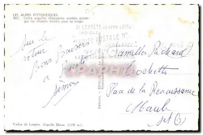 Bilderhafte Alpen — Vallon de Lorgère, Aiguille Doran (3.049 m.) — EDYLUX Editions (Savoy) — Rückseite