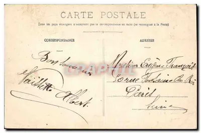 La Montagne Noire — Chemin de la Rigole de Lampy — Edição Moderna, J. F. M. et E. C. — Verso