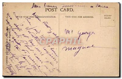 Paisagem com rebanho de ovelhas — Carta postal antiga — Cartes d'Épinal, n° 4 — Verso