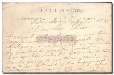Amiens — Beeld van René Goblet — V. Turcean, uitg., 142, rue de Beauvais, Amiens — Achterkant