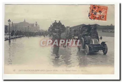 Inondations de Paris (janvier 1910) — Le Grand Palais — LL