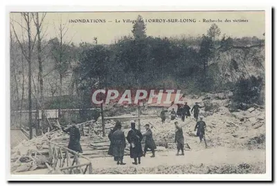 Inondations — Le Village de LORROY-SUR-LOING — Recherche des victimes