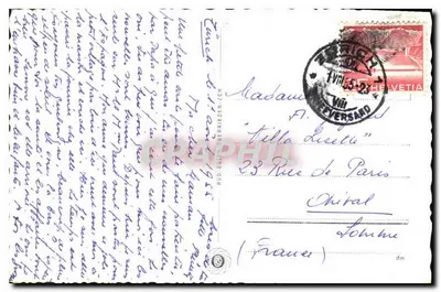 Thalwil e as Glarneralpen — 2947 — Verso