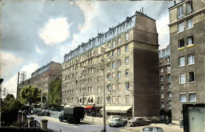 Bilhete postal antigo Gentilly Sein HBM Rue Gabriel Peri