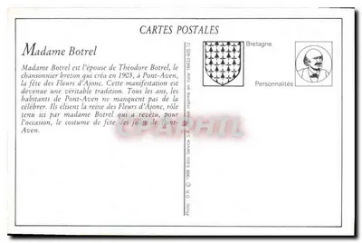 Pani Botrel — w Fleur d'Ajonc — Wydawca: SA Bretagne — Rewers