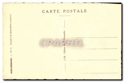Interieur van een rijk versierde zitkamer — Uitgever L.M. - Uitgave Radio-Normandie, n°2 — Achterkant