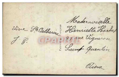 Jovem menina em vestido amarelo com babados — editor B. Buet, Paris, n° 294 — Verso