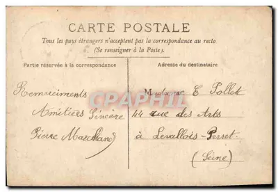 Menina com cesto de rosas — Doux Souvenir — CIRCÉ, n°5161 — Verso