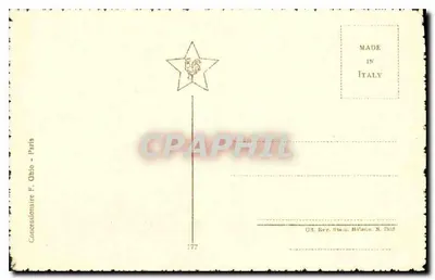 Boucher - A pastoreira adormecida — reprodução de obra — editor Concessionário F. Ohio, Paris — Verso