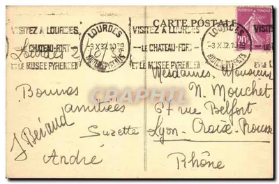 Pyrénées — 22. LOURDES — Bazylika — Roogé — Rewers