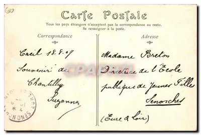 Castelo de CHANTILLY — A Entrada — ND Fotografia — Verso